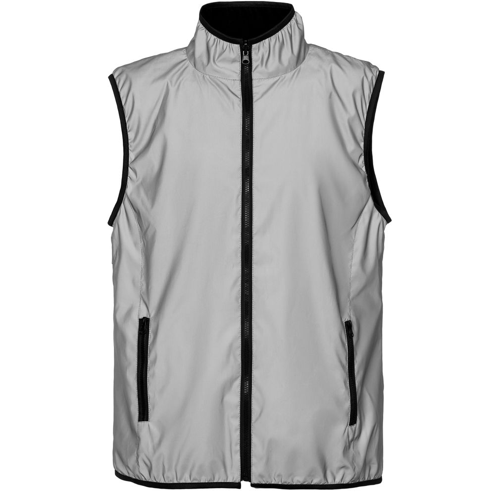 Жилет двусторонний Manifest из светоотражающей ткани, серый, размер XS/S-1