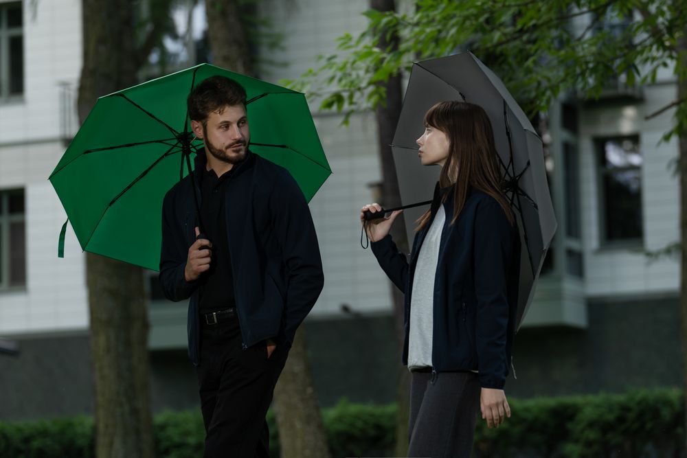 Зонт складной Monsoon, серый-5