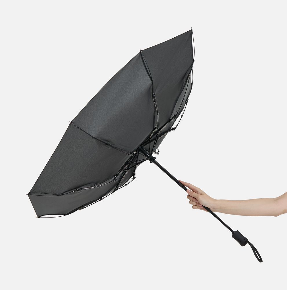 Зонт складной Monsoon, черный-6
