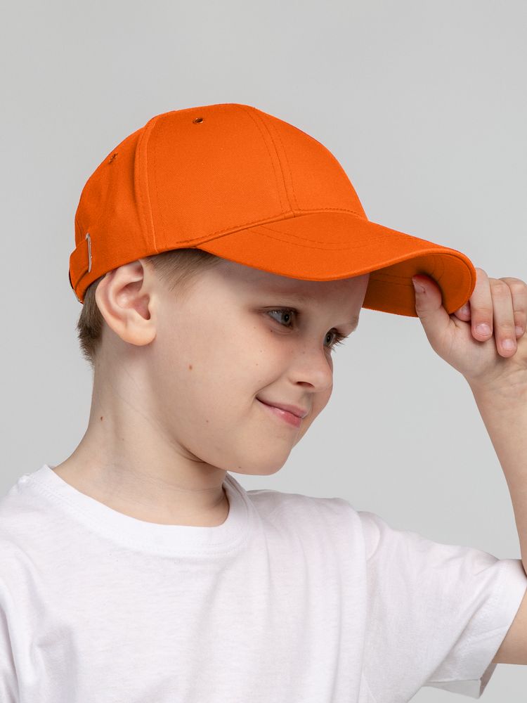 Бейсболка детская Capture Kids, оранжевая-5