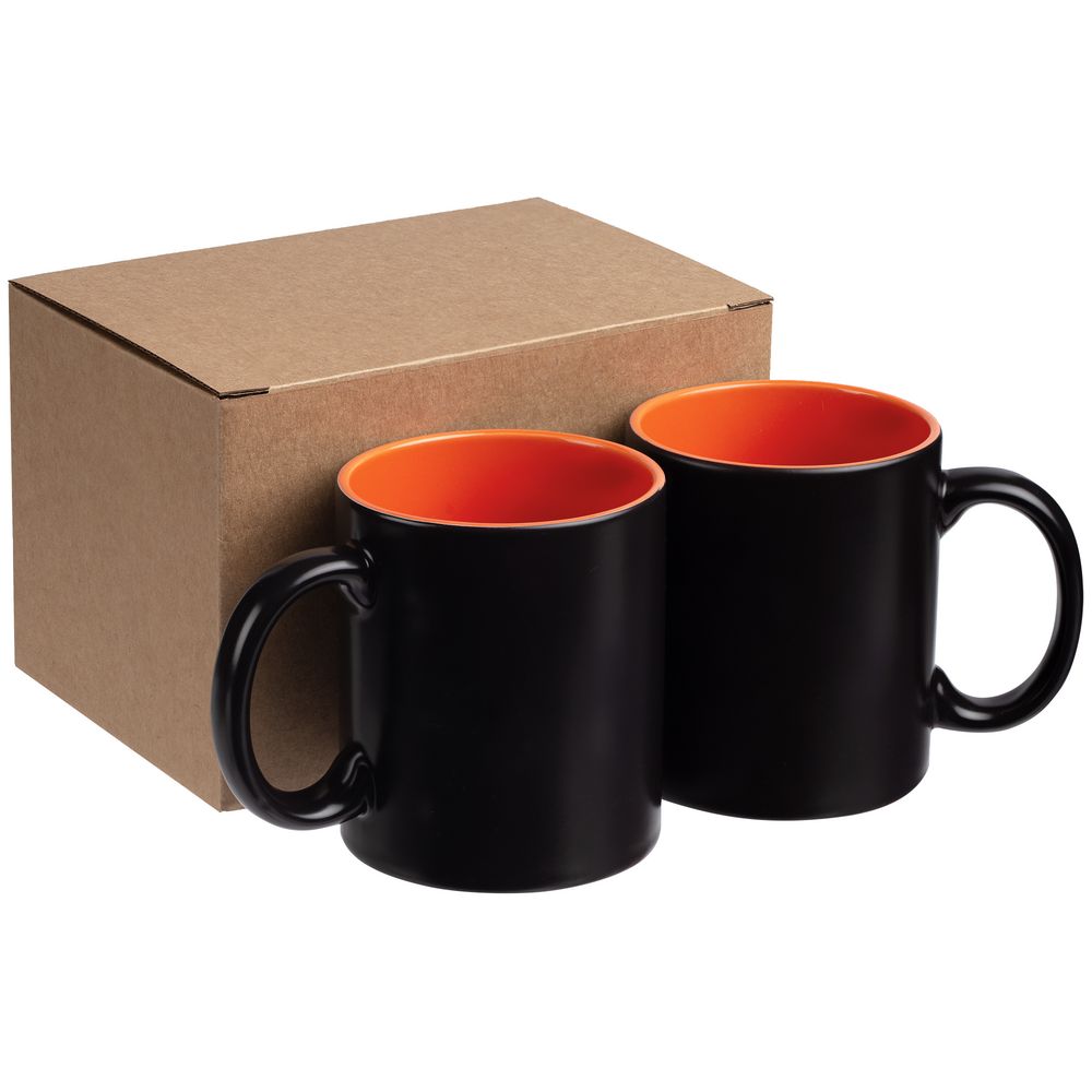 Коробка Couple Cup под 2 кружки, большая, крафт-3