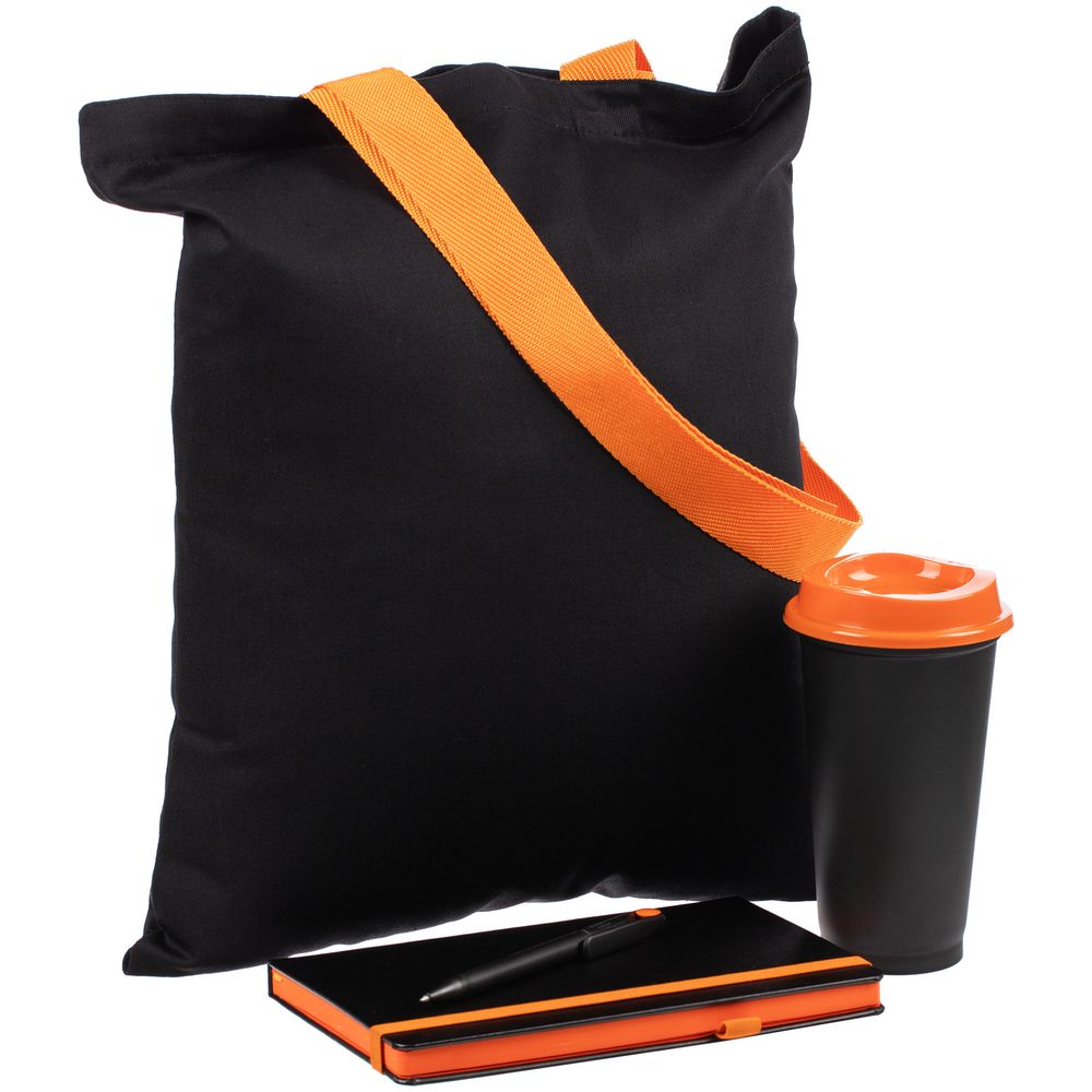 Набор Velours Bag, черный с оранжевым-1