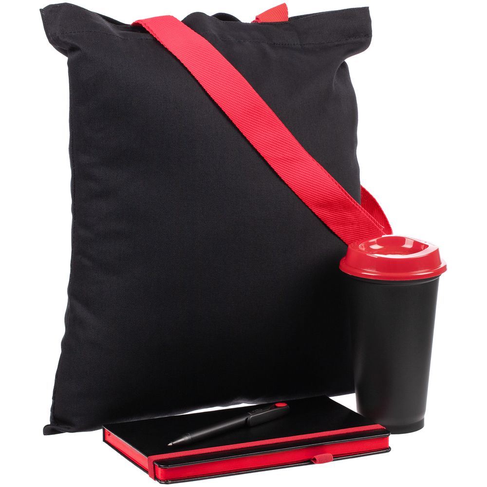 Набор Velours Bag, черный с красным-1