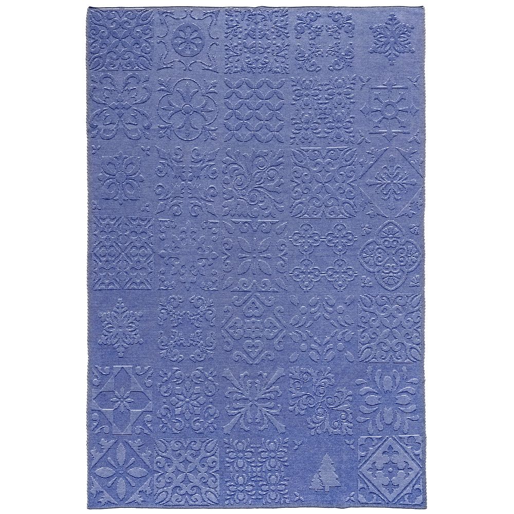 Плед Ornamental, синий-2