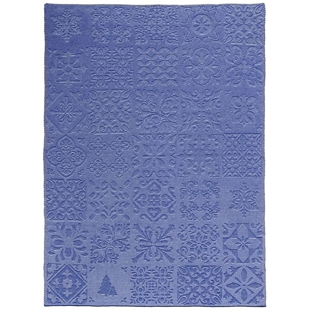 Плед Ornamental, синий-3