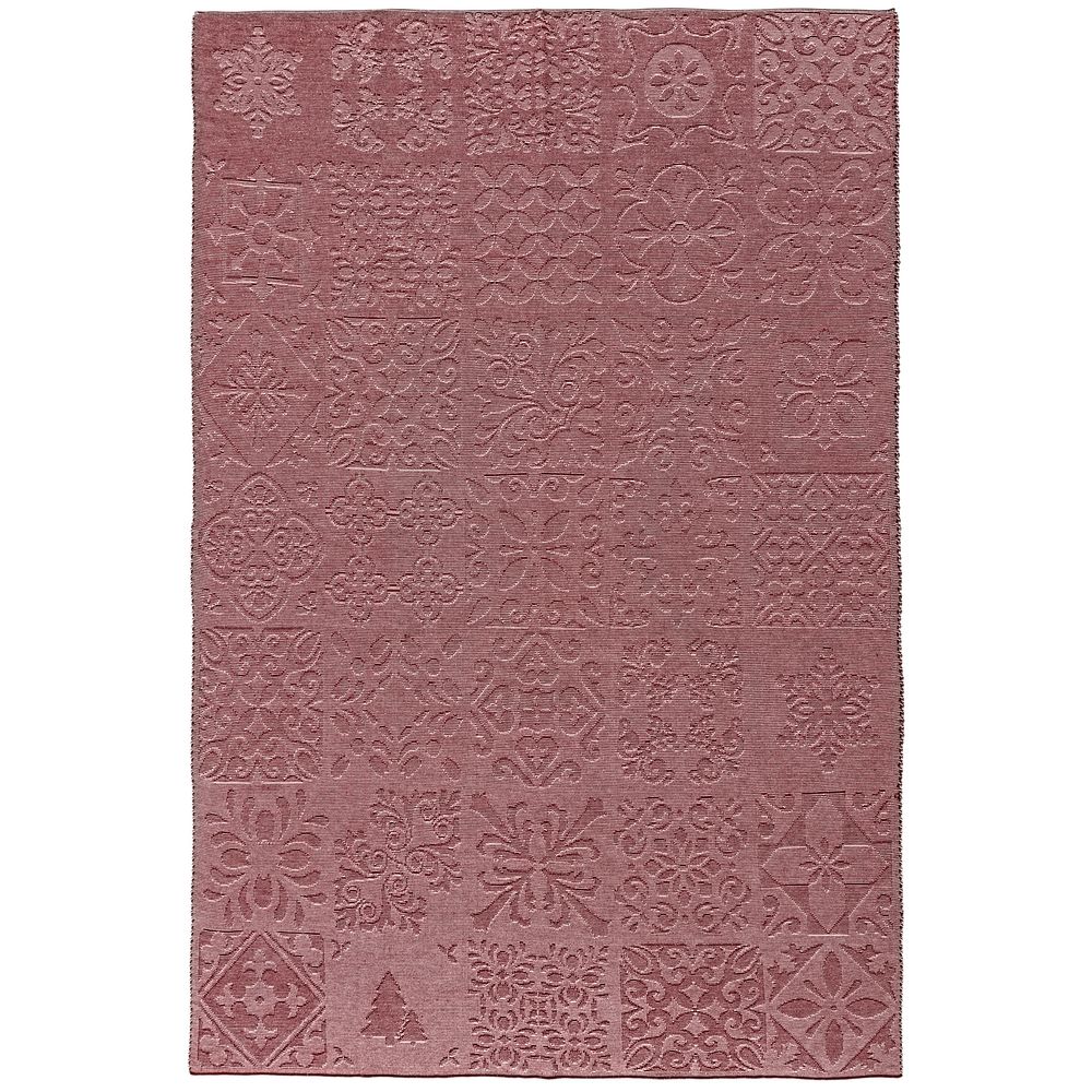 Плед Ornamental, бордовый-2