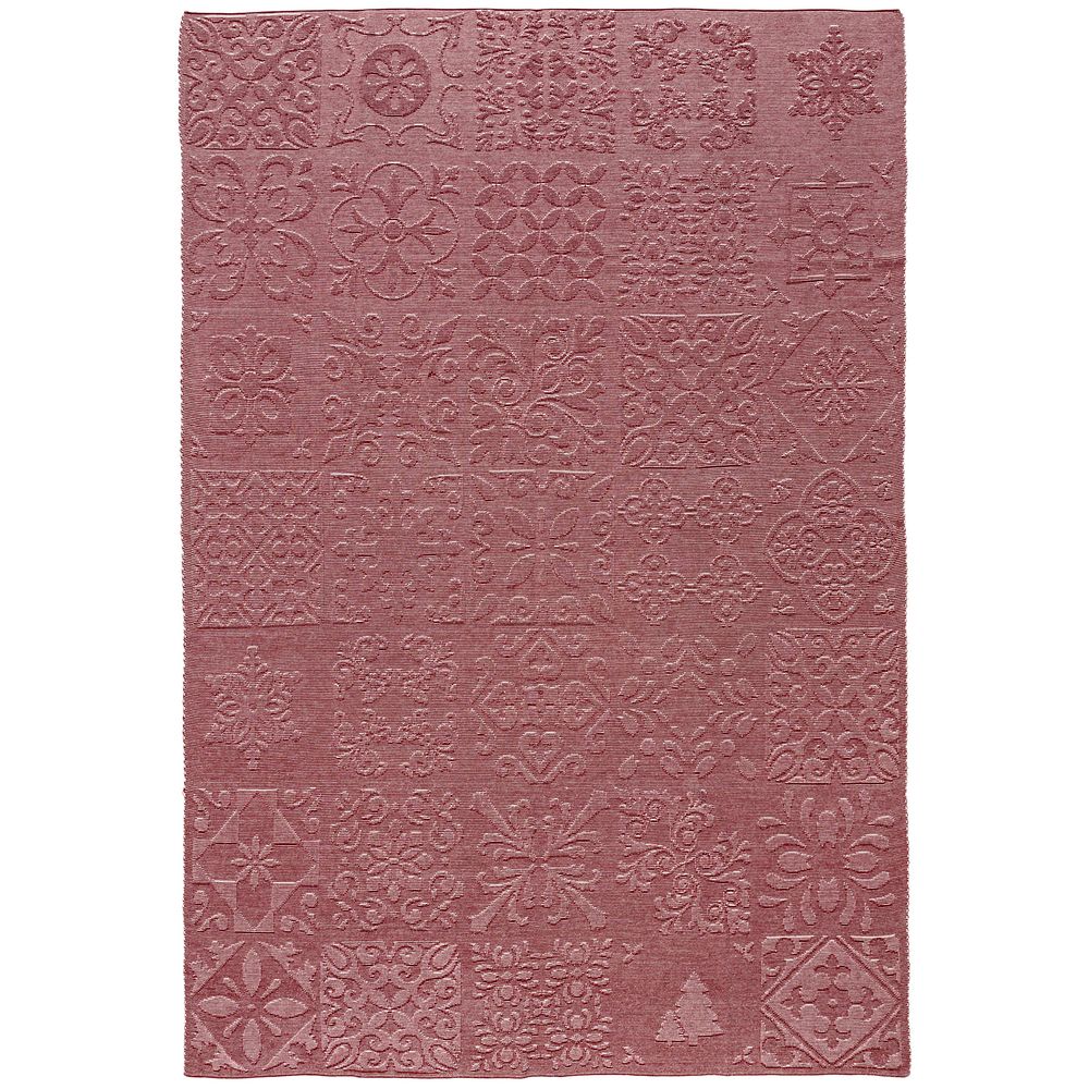 Плед Ornamental, бордовый-3
