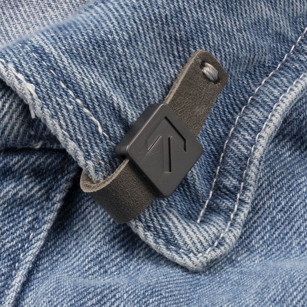 Лейбл кожаный Beta, XS, серый-11