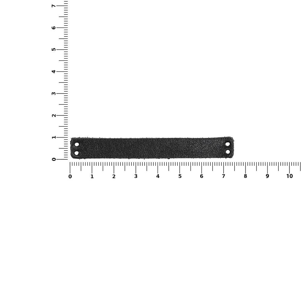 Лейбл кожаный Beta, XS, черный-3
