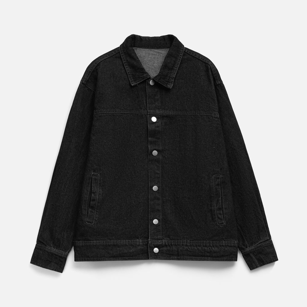 Куртка джинсовая O1, черная, размер XL/XXL-1