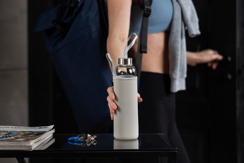Бутылка для воды Sleeve Ace, серая-6