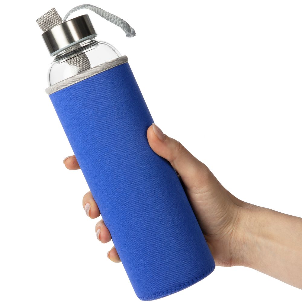 Бутылка для воды Sleeve Ace, синяя-4