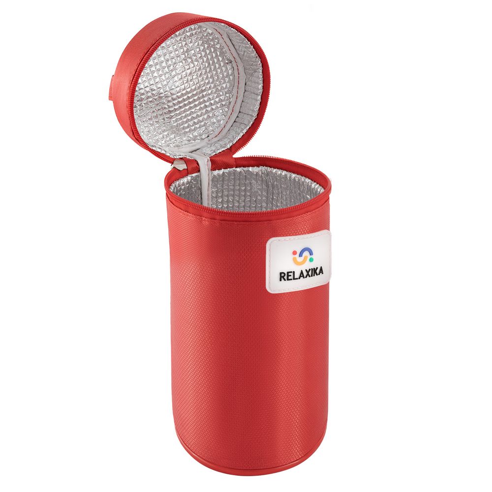 Термос Relaxika Duo 750 в чехле, стальной-6