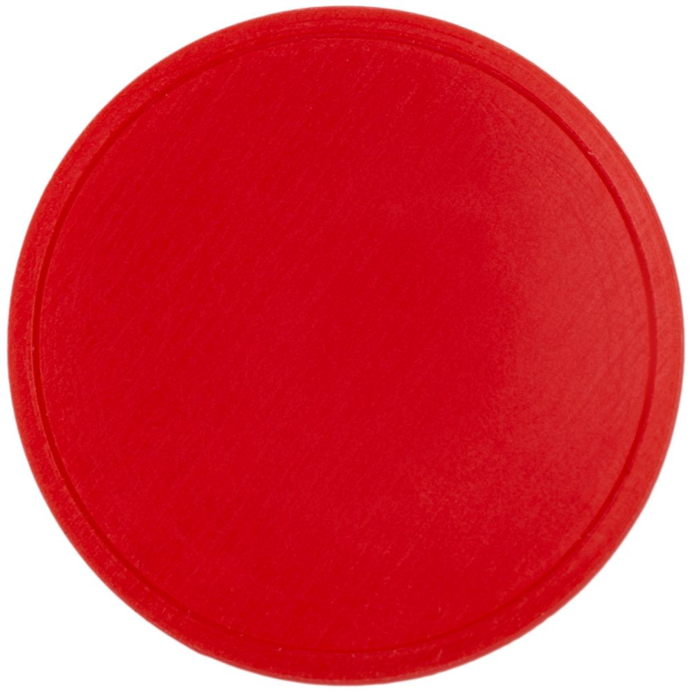 Лейбл из ПВХ Dzeta Round, L, красный-1