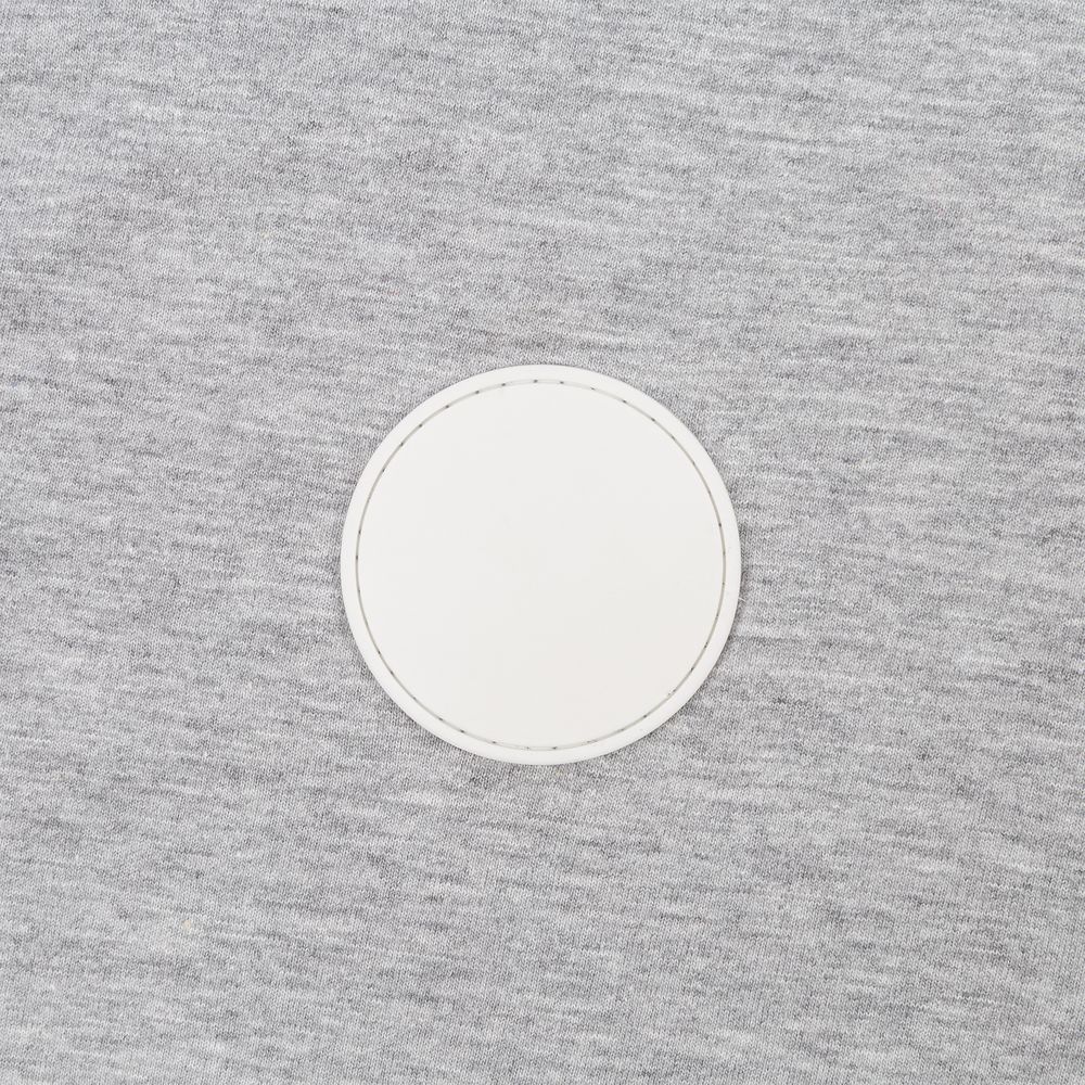 Лейбл из ПВХ Dzeta Round, L, белый-2