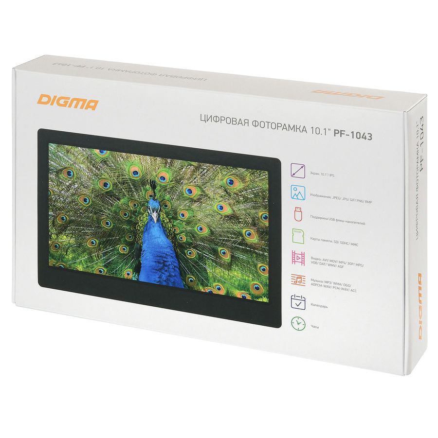 Цифровая фоторамка Digma PF-1043, черная-7