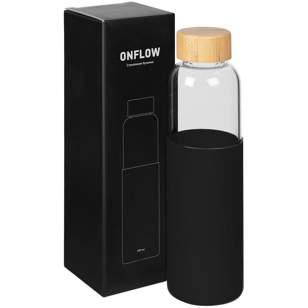 Бутылка для воды Onflow, черная-7