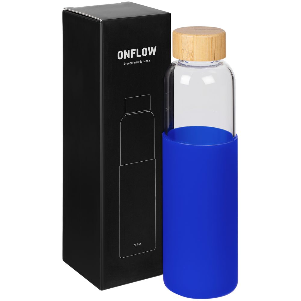 Бутылка для воды Onflow, синяя-7
