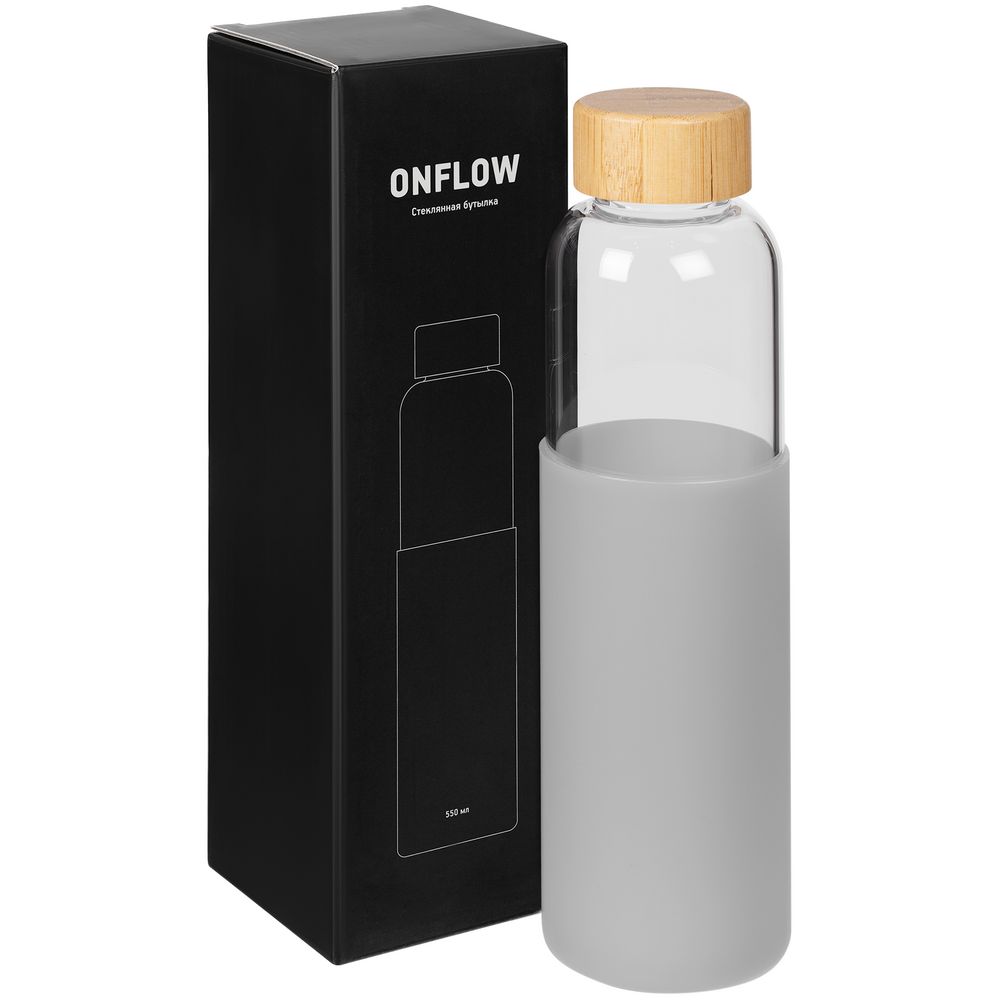 Бутылка для воды Onflow, серая-7