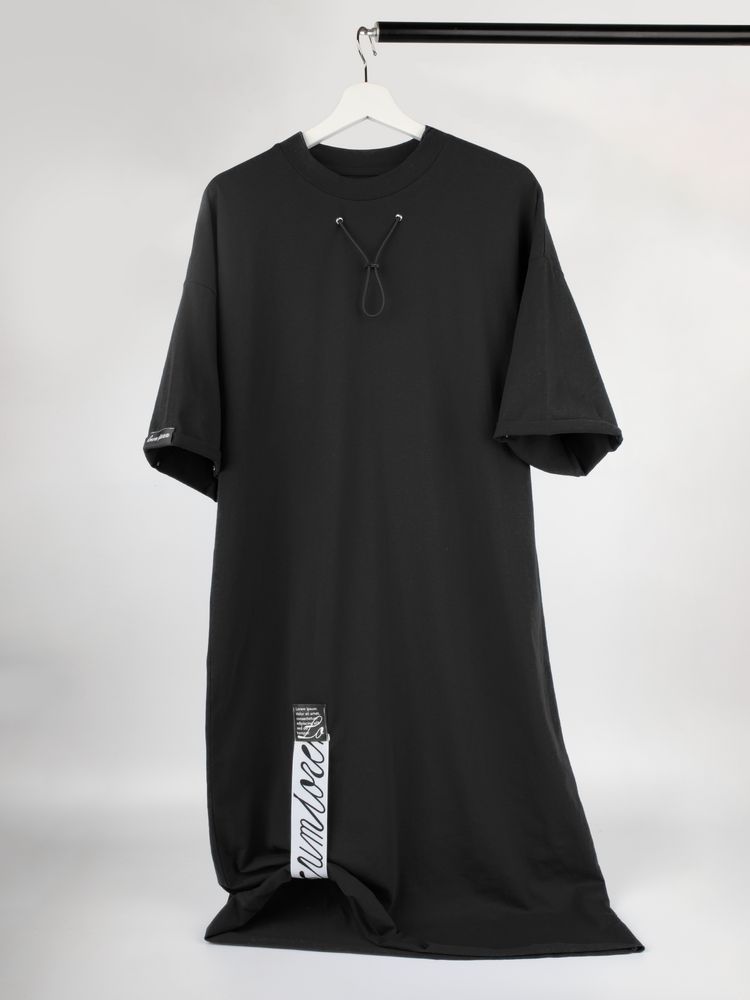 Платье D2, черное, размер XS/S-14