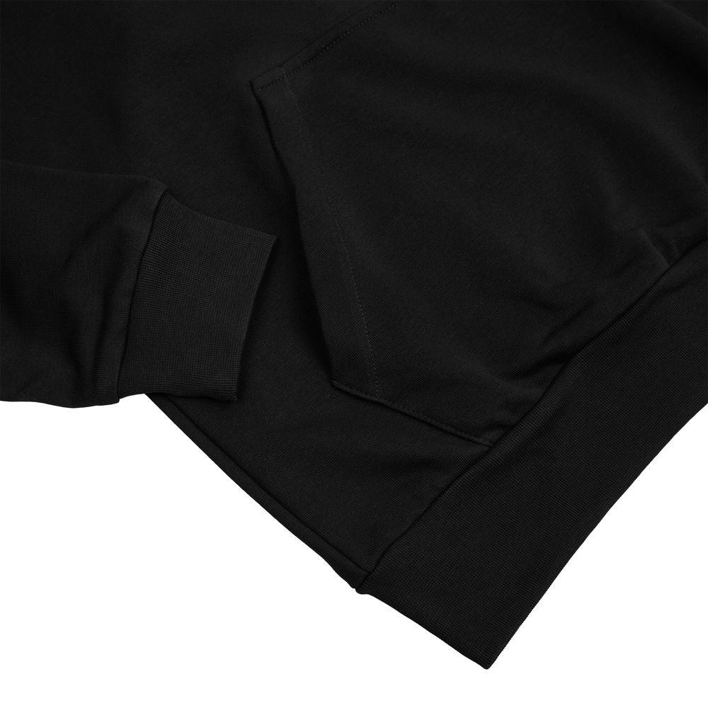 Худи унисекс с карманом на груди Chest Pocket, черное, размер XS/S-4
