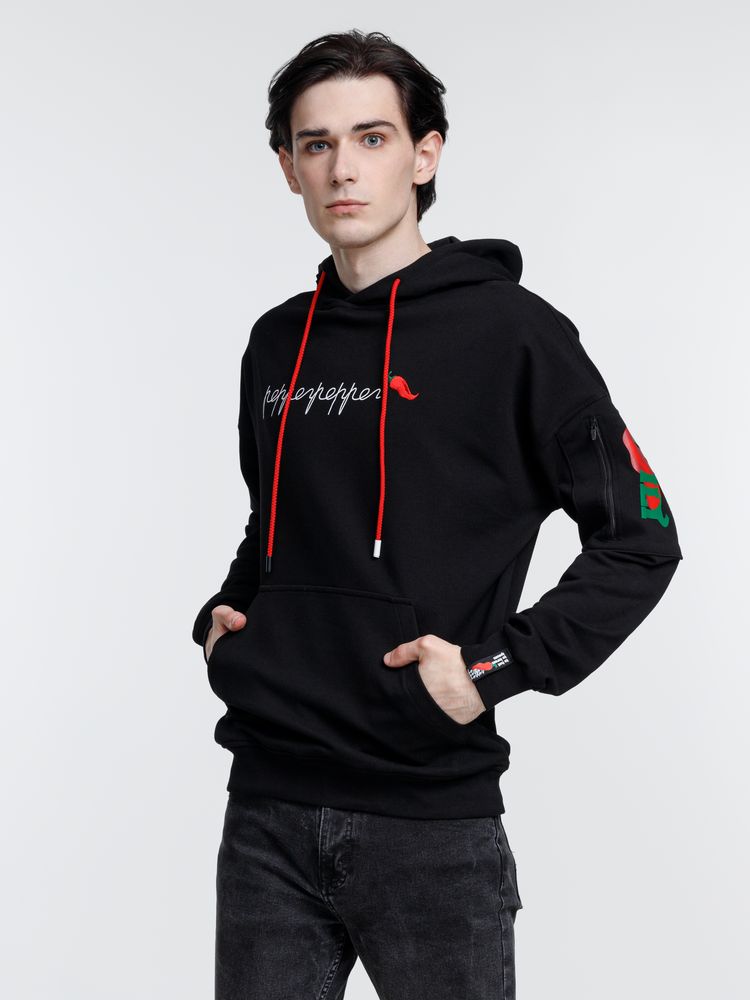 Худи унисекс Hand Some, черное, размер XS/S-16