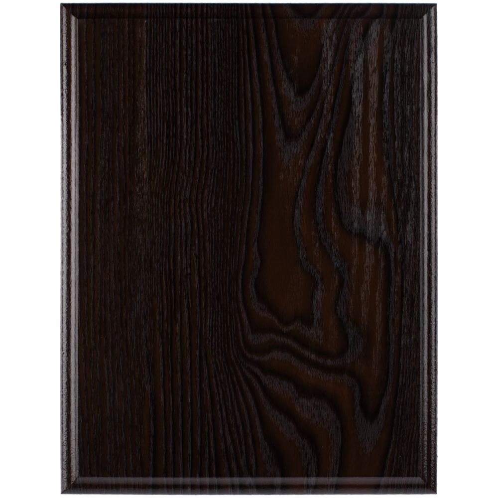 Плакетка Plaque, большая, венге с золотистой пластиной-2
