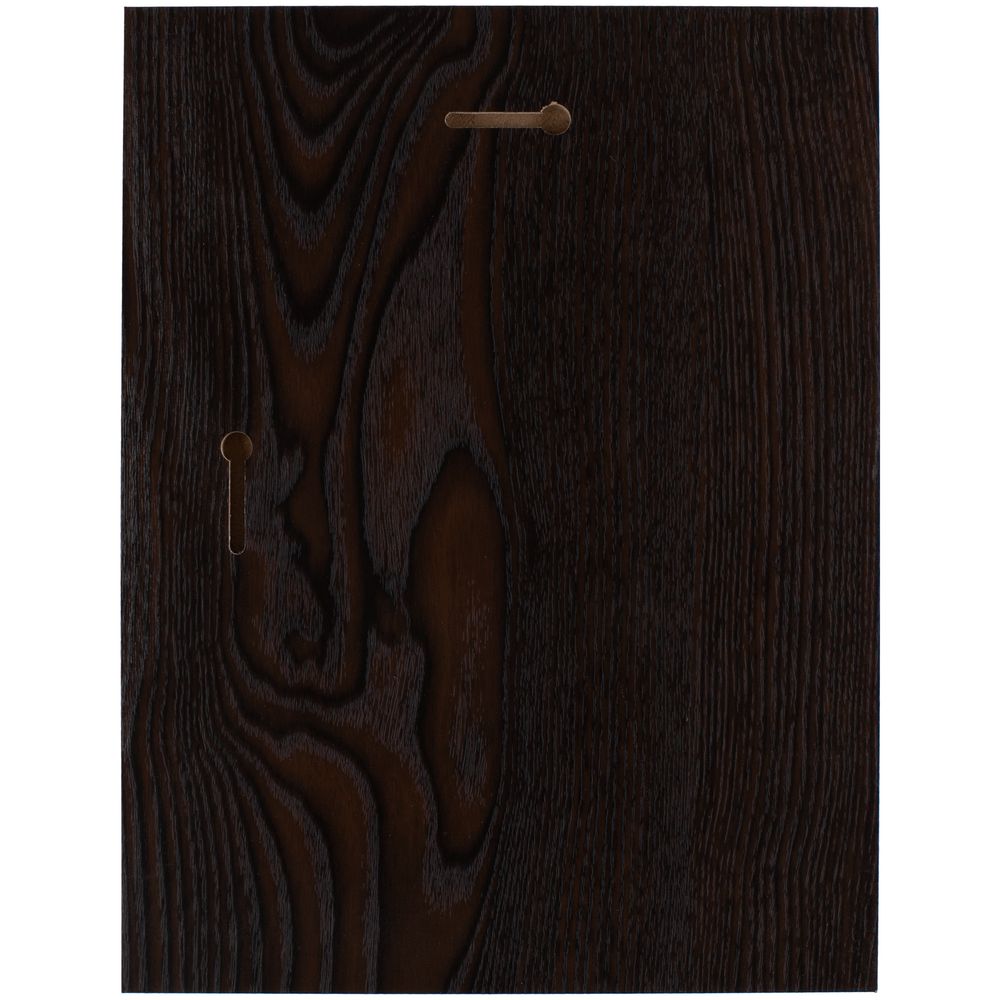 Плакетка Plaque, большая, венге с золотистой пластиной-3