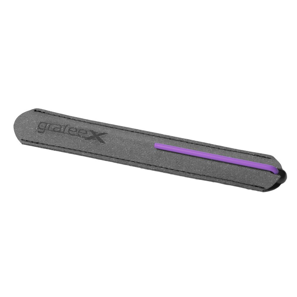Шариковая ручка GrafeeX в чехле, черная с фиолетовым-3
