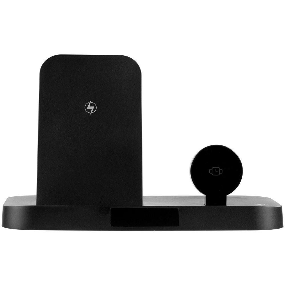Зарядная станция с часами Clock Nest, черная-5