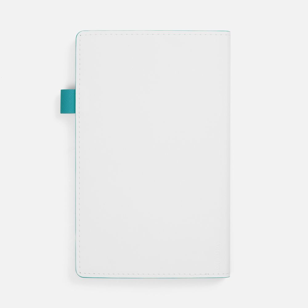 Ежедневник White Shall, недатированный, бело-бирюзовый-2