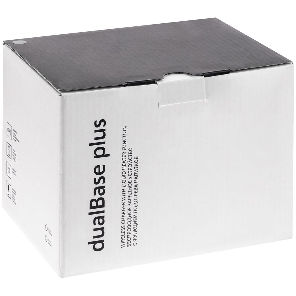 Кружка с подогревом и беспроводной зарядкой dualBase plus, белая-11