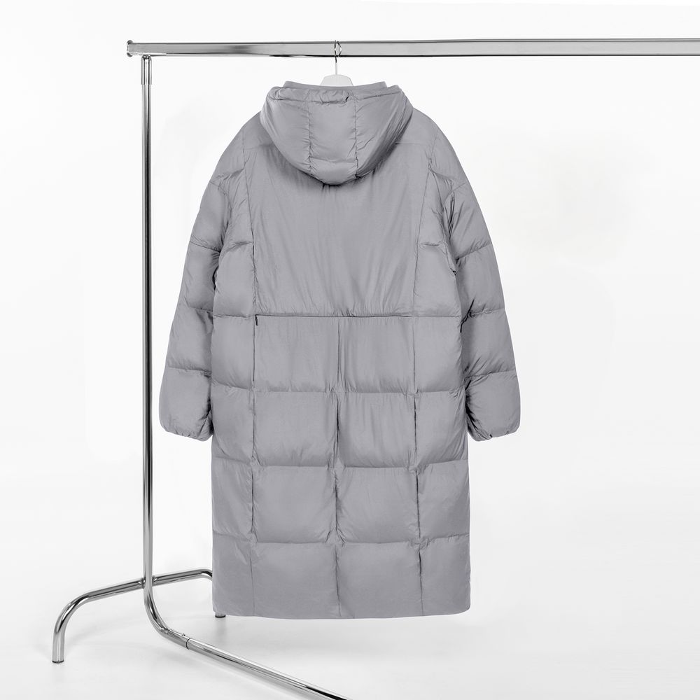 Пуховик унисекс Kapsula, серый, размер ХS/S-2