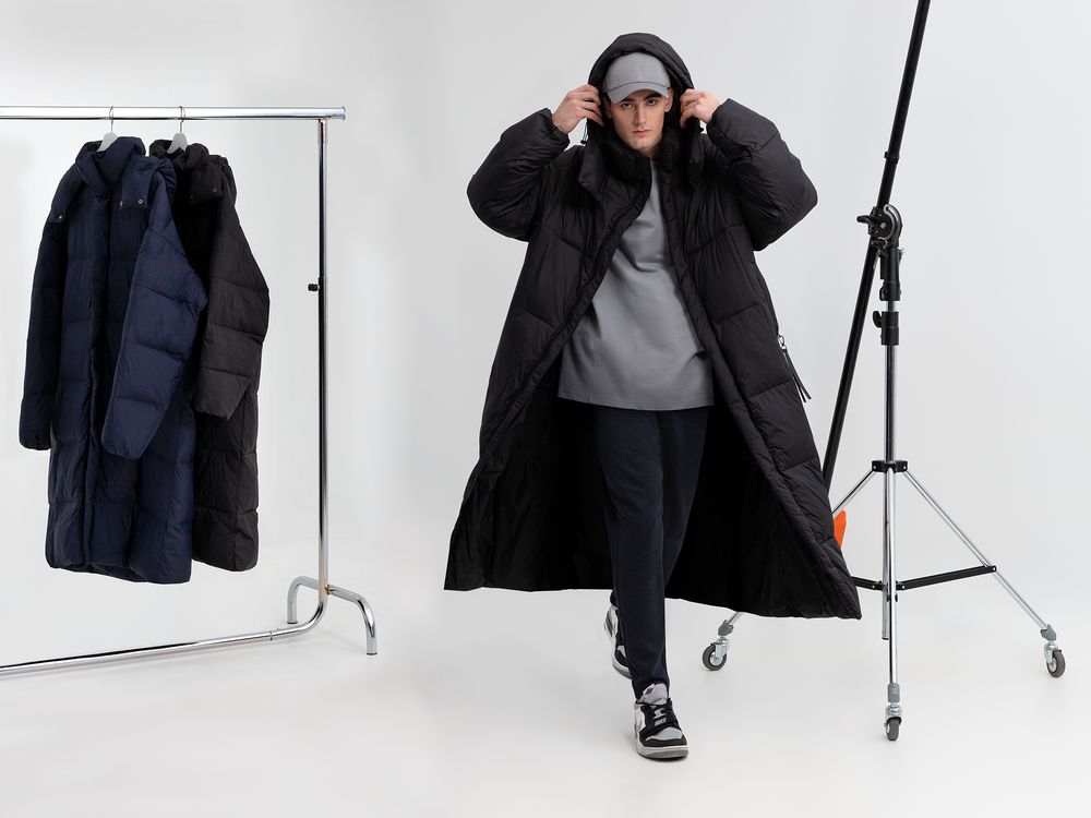 Пуховик унисекс Kapsula, черный, размер ХS/S-13