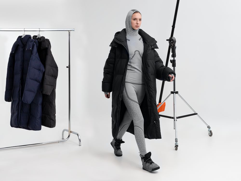 Пуховик унисекс Kapsula, черный, размер ХS/S-14