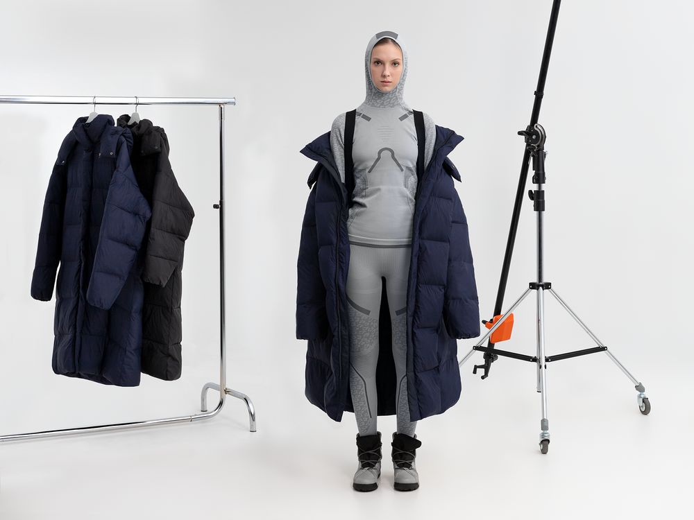 Пуховик унисекс Kapsula, черный, размер ХS/S-15