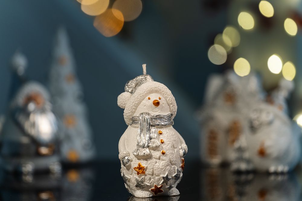 Свеча Christmas Twinkle, снеговик-6