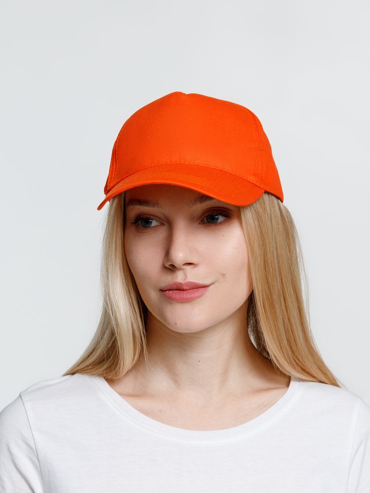 Бейсболка Promo, оранжевая-3