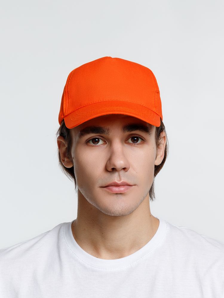 Бейсболка Promo, оранжевая-6