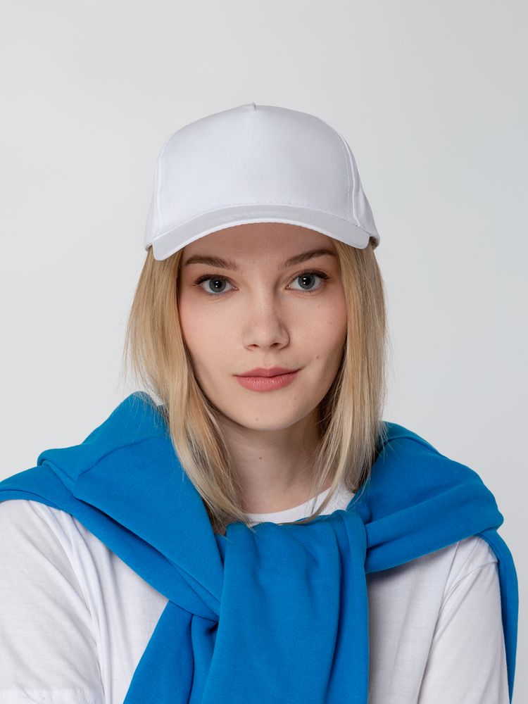 Бейсболка Promo, белая-4