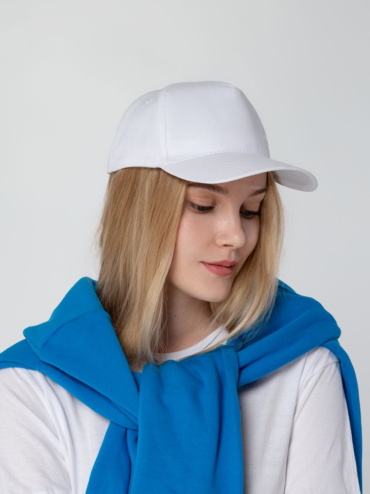 Бейсболка Promo, белая-5