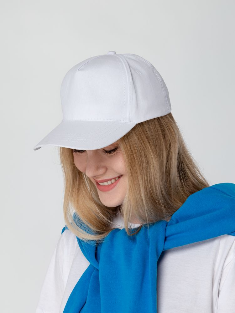 Бейсболка Promo, белая-6