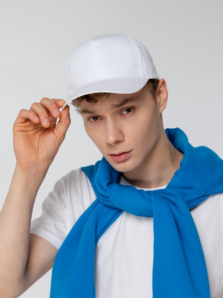 Бейсболка Promo, белая-7