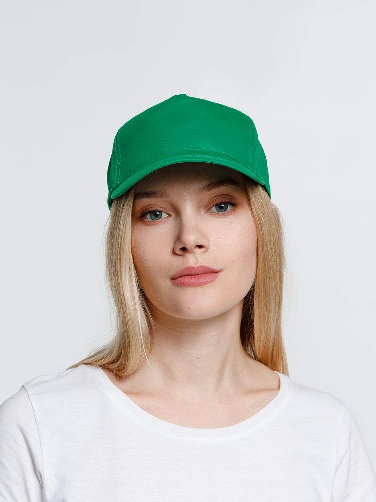 Бейсболка Promo, зеленая-3