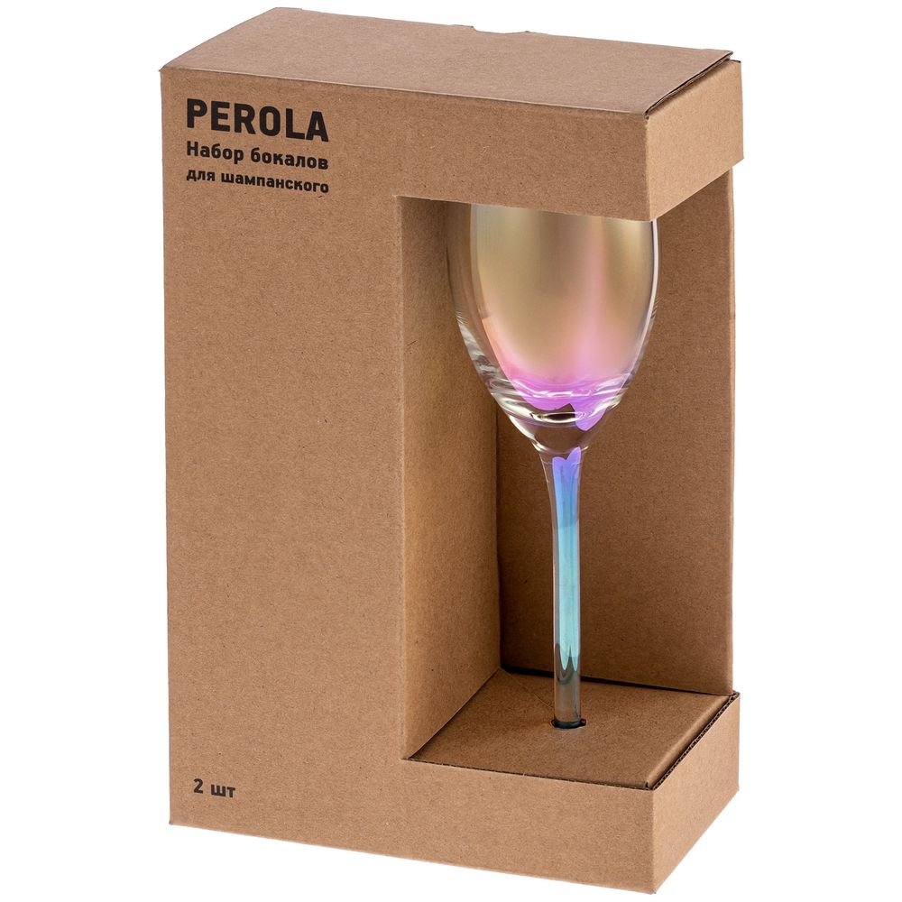 Набор из 2 бокалов для шампанского Perola-7