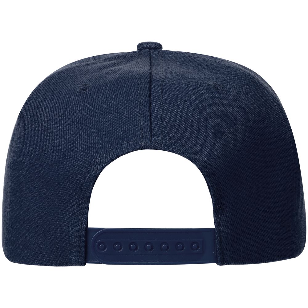 Бейсболка Snapback с прямым козырьком, темно-синяя-3