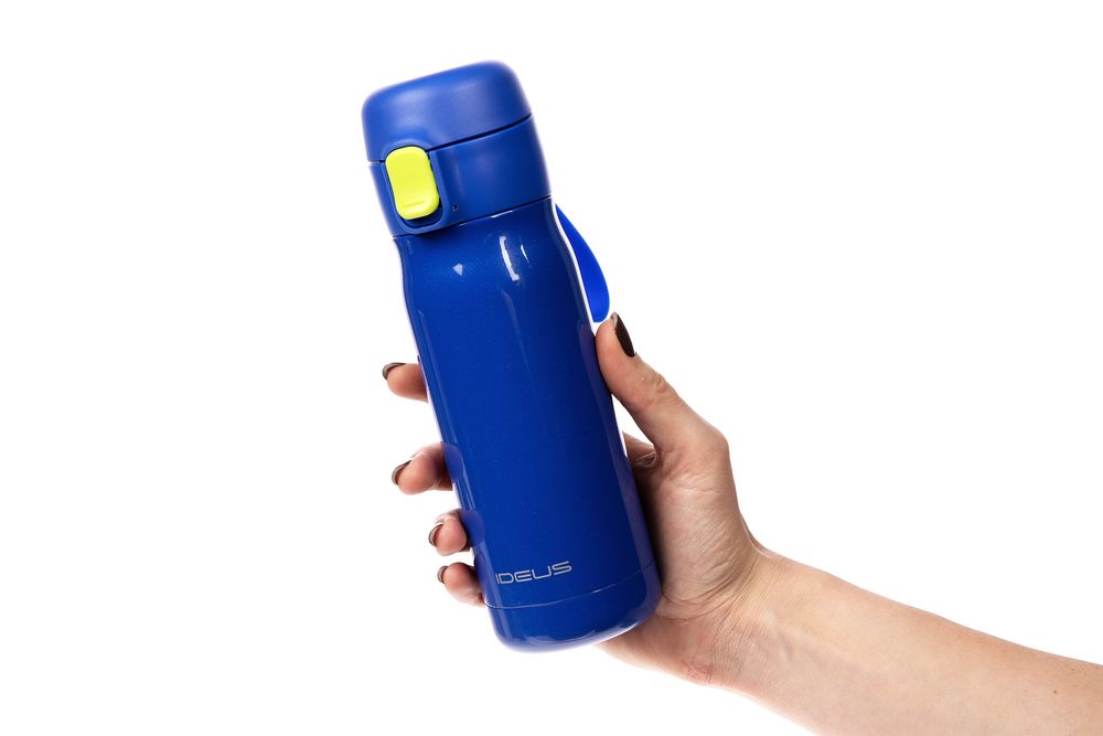 Термобутылка One Touch, синяя-5