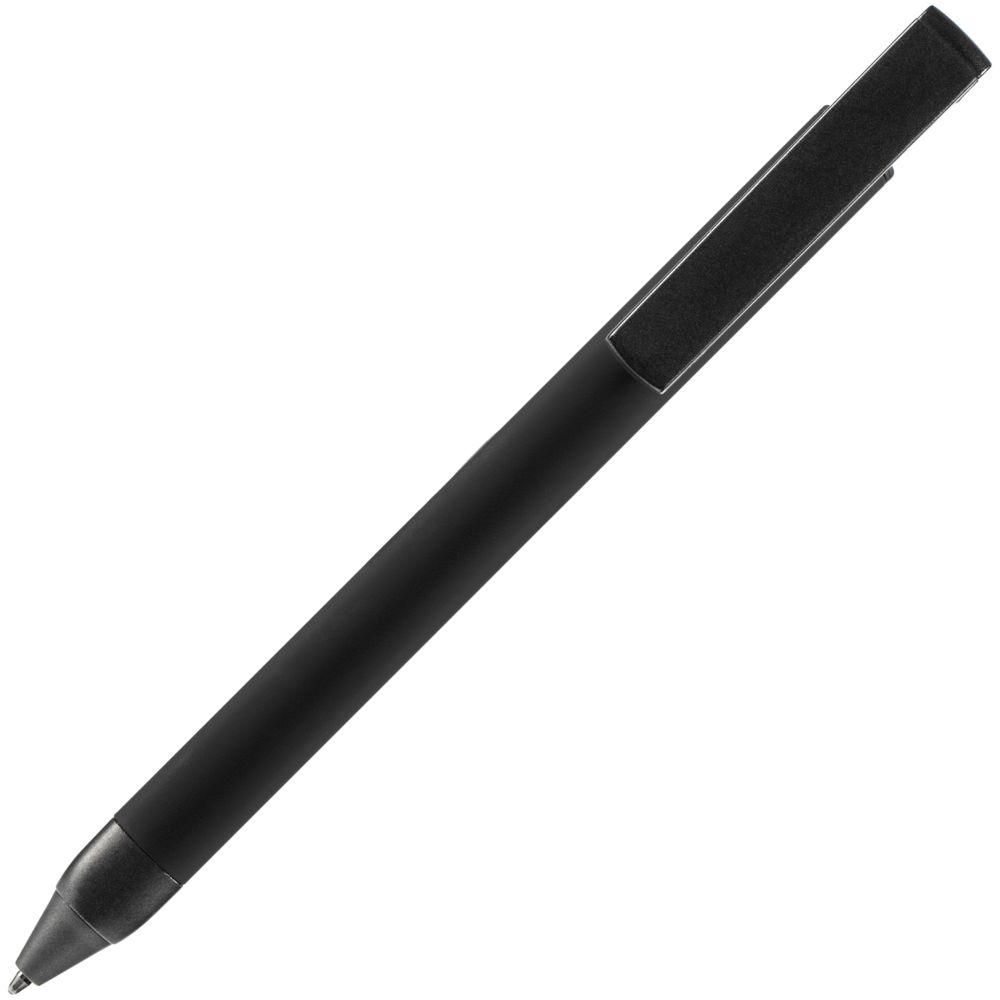 Ручка шариковая Standic с подставкой для телефона, черная-4