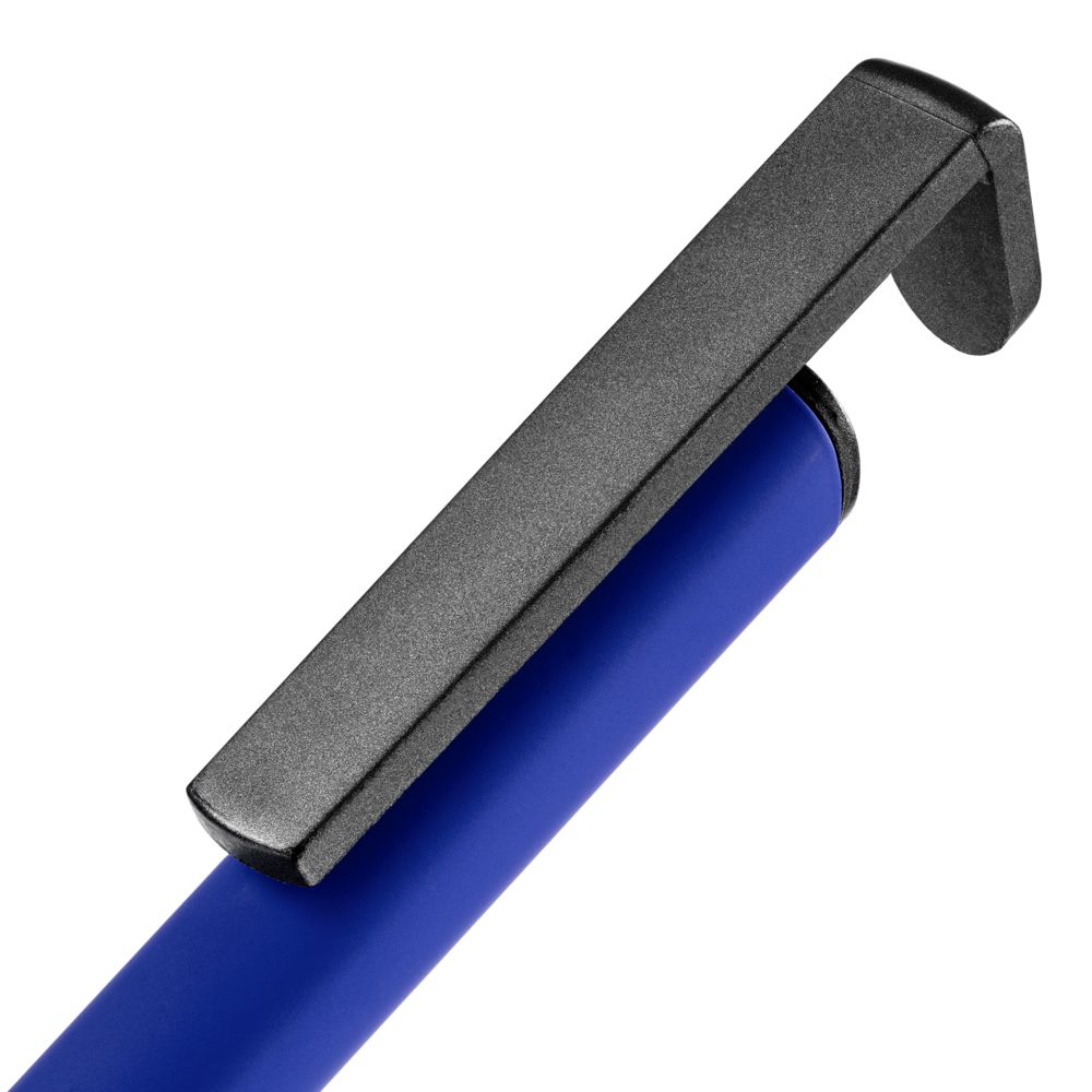 Ручка шариковая Standic с подставкой для телефона, синяя-5