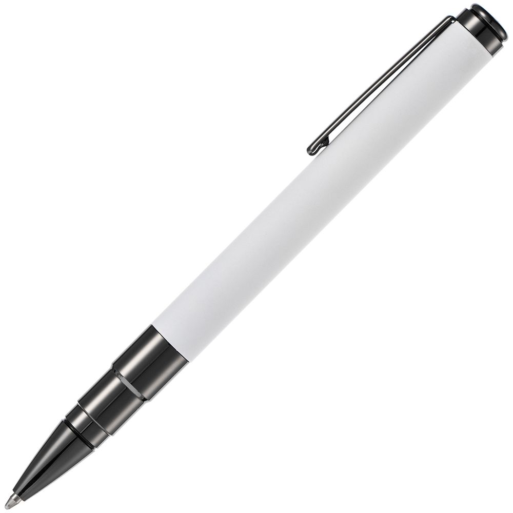Ручка шариковая Kugel Gunmetal, белая-2